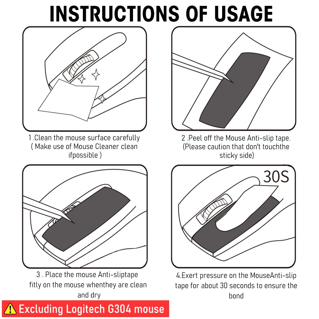 Verilux Mouse Grip Tape for Lo gitech G102/G304 Gaming Mouse Skin, Pre-Cutted Self-Adhesive Mouse Grip Tape Fashion Sweat-Proof Mouse Grip Tape (Mouse is not Included) Verilux Mouse Grip Tape for Lo gitech G102/G304 Gaming Mouse Skin, Pre-Cutted Self-Adhesive Mouse Grip Tape Fashion Sweat-Proof Mouse Grip Tape (Mouse is not Included)